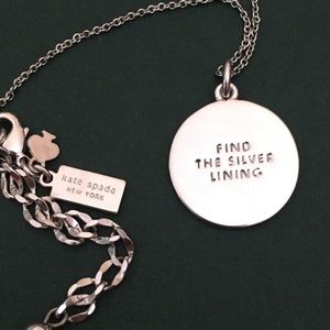 Kate Spade “Find the Silver Lining” necklace